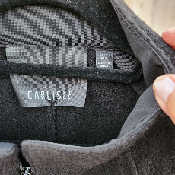 Carlisle nubby 100% wool sinched jacket - Picture 9 of 10